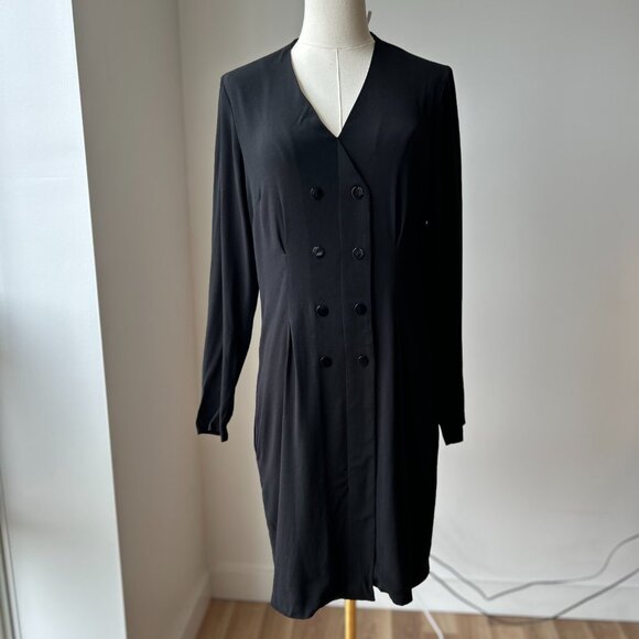 Sandro Black Tribeca Dress Size US 8/Medium - Picture 3 of 8